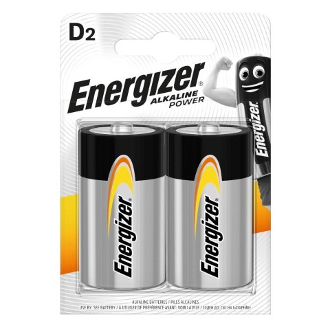 Bateria alkaliczna Energizer Alkaline Power D / LR20 - 2 sztuki (blister) Bateria alkaliczna Energizer Alkaline Power D / LR20 - 2 sztuki (blister)