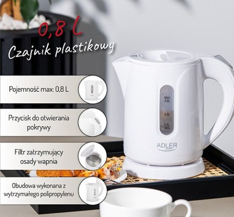 Czajnik plastikowy 0,8 L Czajnik plastikowy 0,8 L