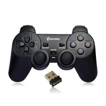 Gamepad bezprzewodowy VAKOSS GP-4705BK USB funkc Dual Shock Gamepad bezprzewodowy VAKOSS GP-4705BK USB funkc Dual Shock