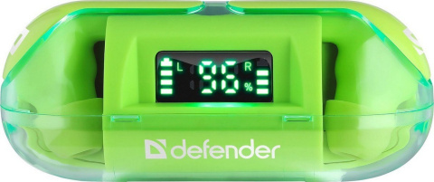 SŁUCHAWKI DOUSZNE DEFENDER BLUETOOTH TWINS 916 ZIELONE SŁUCHAWKI DOUSZNE DEFENDER BLUETOOTH TWINS 916 ZIELONE