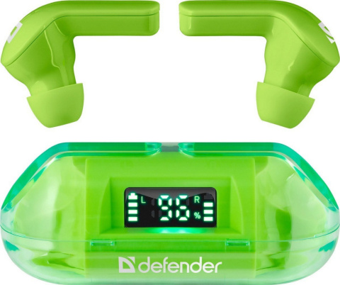 SŁUCHAWKI DOUSZNE DEFENDER BLUETOOTH TWINS 916 ZIELONE SŁUCHAWKI DOUSZNE DEFENDER BLUETOOTH TWINS 916 ZIELONE