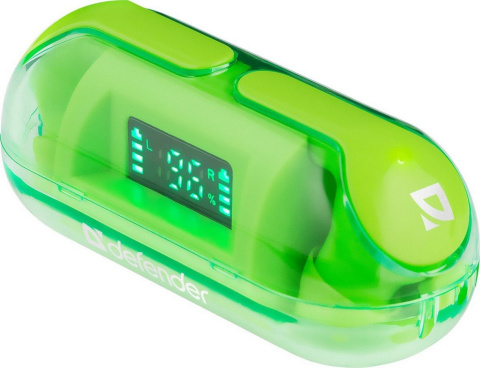SŁUCHAWKI DOUSZNE DEFENDER BLUETOOTH TWINS 916 ZIELONE SŁUCHAWKI DOUSZNE DEFENDER BLUETOOTH TWINS 916 ZIELONE