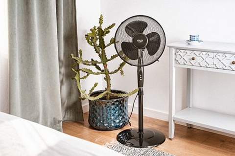 Wentylator stojący średnica 40cm 90W regulowana wysokość 100-125cm obrotowy Wentylator stojący średnica 40cm 90W regulowana wysokość 100-125cm obrotowy