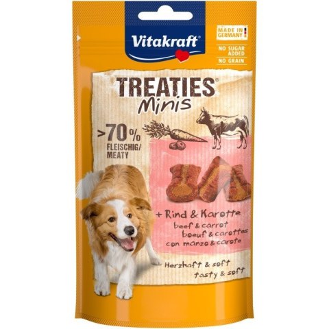 VITAKRAFT TREATIES MINIS wołowina/marchewka przysmak dla psa 48g VITAKRAFT TREATIES MINIS wołowina/marchewka przysmak dla psa 48g