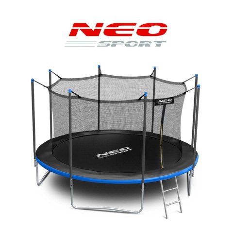 TRAMPOLINA OGRODOWA 12FT/374CM Z SIATKĄ WEWNĘTRZNĄ I DRABINKĄ NEO-SPORT
