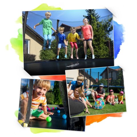 TRAMPOLINA OGRODOWA 8FT/252CM Z SIATKĄ WEWNĘTRZNĄ I DRABINKĄ NEO-SPORT