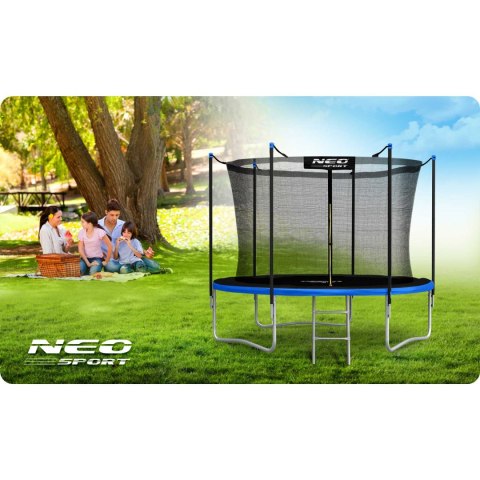 TRAMPOLINA OGRODOWA 8FT/252CM Z SIATKĄ WEWNĘTRZNĄ I DRABINKĄ NEO-SPORT