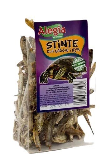 ALEGIA stinte suszone dla ryb i gadów 60g ALEGIA stinte suszone dla ryb i gadów 60g