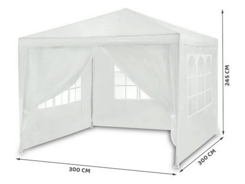 PAWILON OGRODOWY, HANDLOWY, WYSTAWOWY, ZIELONY 300 X 300 X 245 CM PAWILON OGRODOWY, HANDLOWY, WYSTAWOWY, ZIELONY 300 X 300 X 245 CM