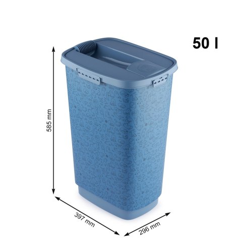Rotho Pojemnik CODY na karmę 50L blue kot/pies Rotho Pojemnik CODY na karmę 50L blue kot/pies
