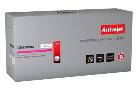 Activejet ATB-328MNX Toner (zamiennik Brother TN-328M; Supreme; 6000 stron; czerwony) Activejet ATB-328MNX Toner (zamiennik Brother TN-328M; Supreme; 6000 stron; czerwony)