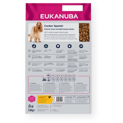 Eukanuba Breed Specific Cocker Spaniel Adult - sucha karma dla psa - 7,5kg Eukanuba Breed Specific Cocker Spaniel Adult - sucha karma dla psa - 7,5kg
