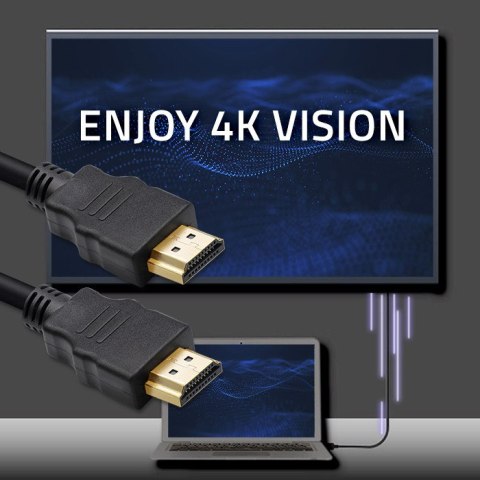 Qoltec Kabel HDMI A męski | HDMI A męski | 3m Qoltec Kabel HDMI A męski | HDMI A męski | 3m
