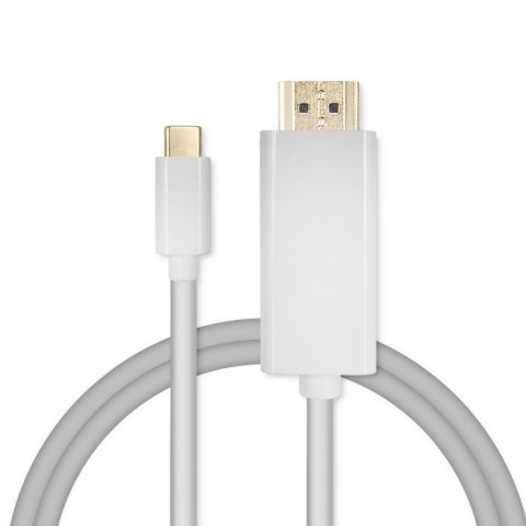 Qoltec Kabel USB 3.1 typ C męski/ HDMI A męski | 4K | Alternate mode | 1m Qoltec Kabel USB 3.1 typ C męski/ HDMI A męski | 4K | Alternate mode | 1m