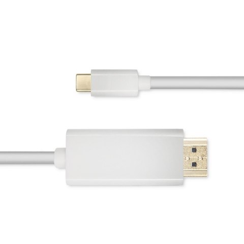 Qoltec Kabel USB 3.1 typ C męski/ HDMI A męski | 4K | Alternate mode | 1m Qoltec Kabel USB 3.1 typ C męski/ HDMI A męski | 4K | Alternate mode | 1m