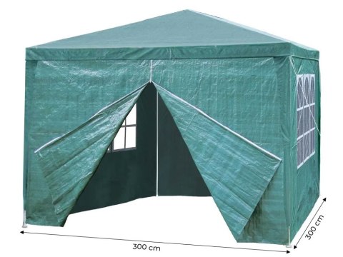 Namiot pawilon ogrodowy handlowy 3x3m + 4 ścianki Goodhome