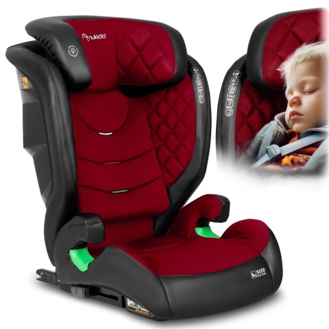 Fotelik samochodowy Nukido Louis czarno-czerwony 15-36 kg ISOFIX Fotelik samochodowy Nukido Louis czarno-czerwony 15-36 kg ISOFIX