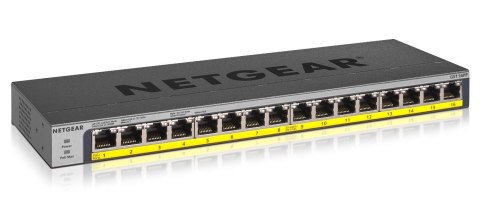 Switch Netgear GS116PP-100EUS 16p PoE 183W (PoE+: 16p) Unmanaged Gigabit Switch Netgear GS116PP-100EUS 16p PoE 183W (PoE+: 16p) Unmanaged Gigabit
