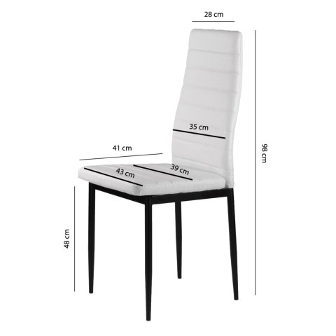 KRZESŁA TAPICEROWANE 4X KRZESŁO DO SALONU JADALNI MODERNHOME