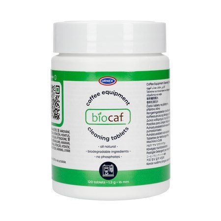 Urnex Biocaf coffee equipment cleaning tablets tabletki czyszczące 120 szt Urnex Biocaf coffee equipment cleaning tablets tabletki czyszczące 120 szt