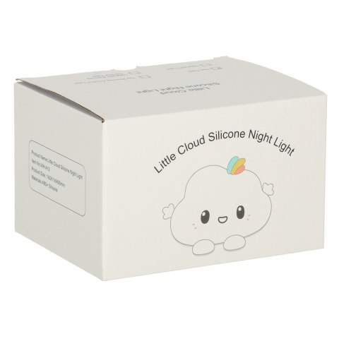 Lampka nocna dla dzieci silikonowa na baterie biała RGB chmurka Lampka nocna dla dzieci silikonowa na baterie biała RGB chmurka