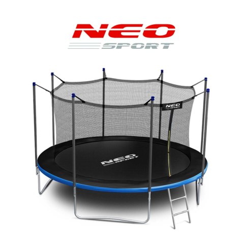 TRAMPOLINA OGRODOWA 14FT/435CM Z SIATKĄ WEWNĘTRZNĄ I DRABINKĄ NEO-SPORT