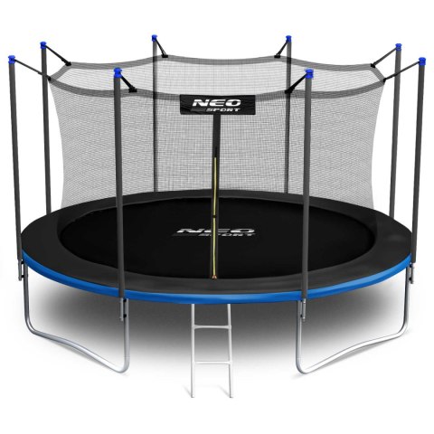 TRAMPOLINA OGRODOWA 15FT/465CM Z SIATKĄ WEWNĘTRZNĄ I DRABINKĄ NEO-SPORT