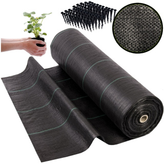 Agrotkanina ogrodowa 70g/m2 1,6m x 100m czarna Plonos