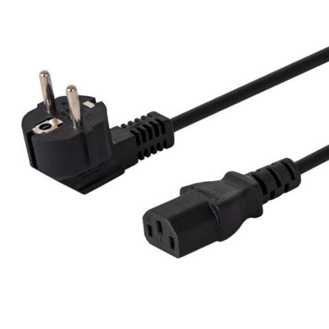 Kabel zasilający SAVIO CL-181 CEE 7/7 (E/F) - IEC C13 5m Kabel zasilający SAVIO CL-181 CEE 7/7 (E/F) - IEC C13 5m