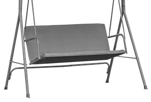 SIEDZISKO PODKŁAD DO HUŚTWAKI OGRODOWEJ 140 X 100 CM SZARA MODERNHOME