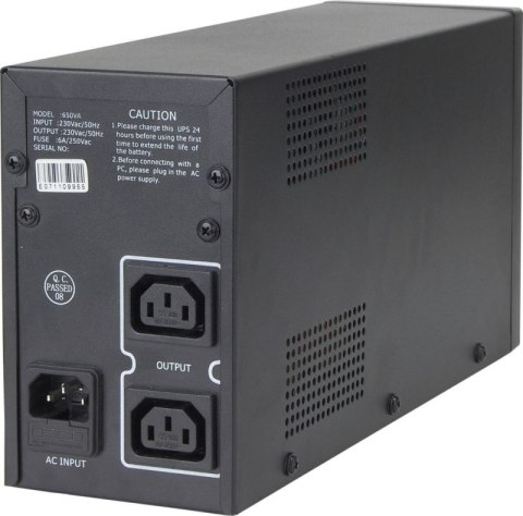 Zasilacz awaryjny GEMBIRD UPS-PC-652A 650VA Zasilacz awaryjny GEMBIRD UPS-PC-652A 650VA