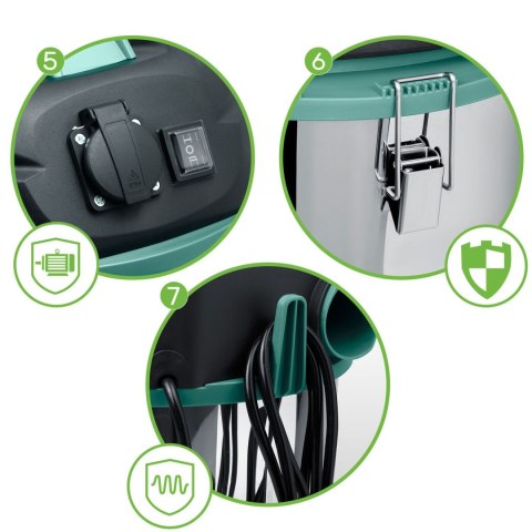 ODKURZACZ PRZEMYSŁOWY 30L 1600W HM-402