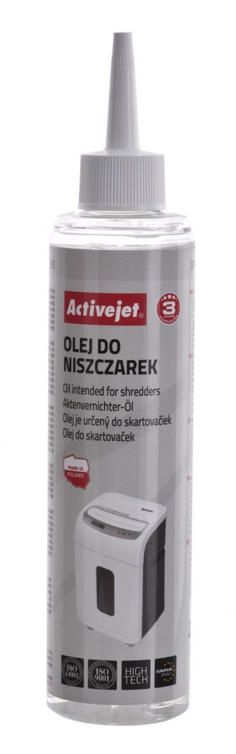 Activejet ASO-250 Olej do niszczarek 250ml Activejet ASO-250 Olej do niszczarek 250ml