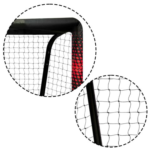 BRAMKA DO PIŁKI NOŻNEJ 300 X 200 X 120 CM NS-473 CZARNO-CZERWONA