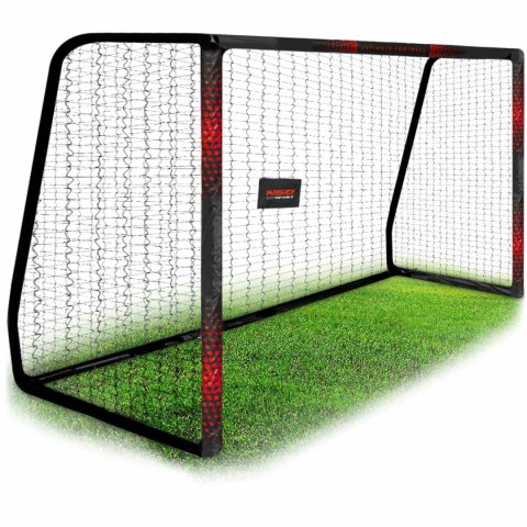 BRAMKA DO PIŁKI NOŻNEJ 300 X 200 X 120 CM NS-473 CZARNO-CZERWONA