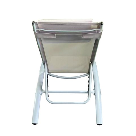 Komplet dwa leżaki leżanki ogrodowe aluminium beż Nu Forma Komplet dwa leżaki leżanki ogrodowe aluminium beż Nu Forma