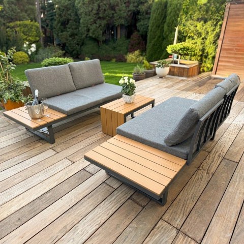 Zestaw mebli ogrodowych Nuforma narożnik sofa stolik Zestaw mebli ogrodowych Nuforma narożnik sofa stolik