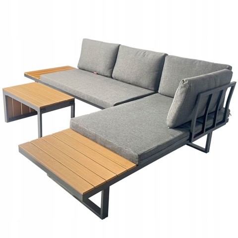 Zestaw mebli ogrodowych Nuforma narożnik sofa stolik Zestaw mebli ogrodowych Nuforma narożnik sofa stolik