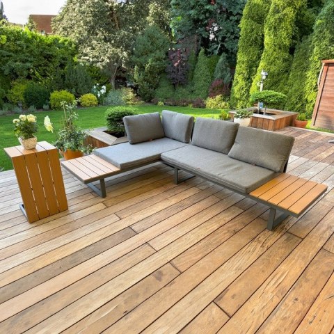 Zestaw mebli ogrodowych Nuforma narożnik sofa stolik Zestaw mebli ogrodowych Nuforma narożnik sofa stolik