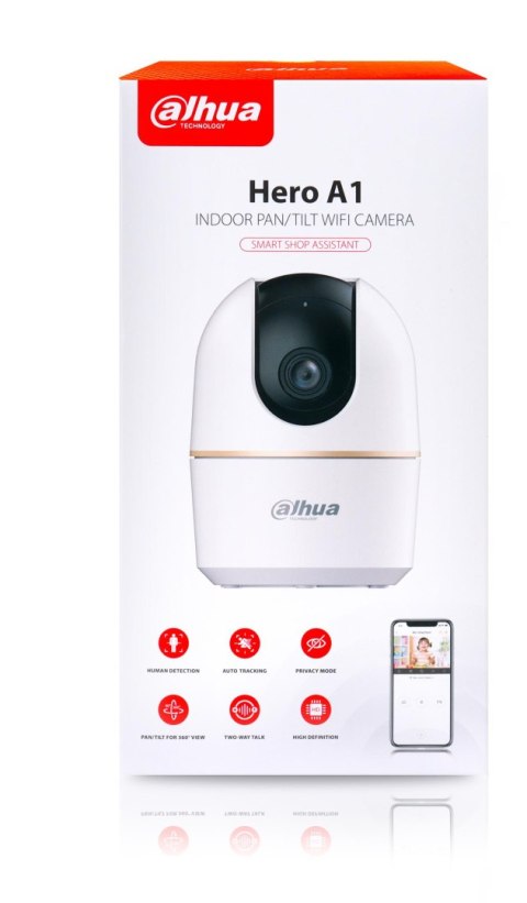 Kamera bezprzewodowa WiFi Dahua Hero H2A + Naklejka Eltrox + karta pamięci 32GB Kamera bezprzewodowa WiFi Dahua Hero H2A + Naklejka Eltrox + karta pamięci 32GB