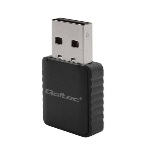 Karta sieciowa Qoltec Bezprzewodowy Ultra szybki DUAL mini WiFi adapter 2 x 2dBi Standard AC | 1300Mbps Karta sieciowa Qoltec Bezprzewodowy Ultra szybki DUAL mini WiFi adapter 2 x 2dBi Standard AC | 1300Mbps