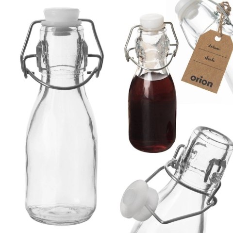 Butelka z klipsem szklana 160 ml Butelka z klipsem szklana 160 ml