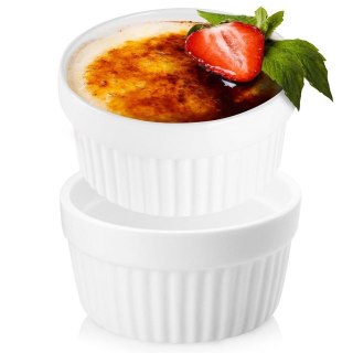 Ceramiczna kokilka do zapiekania foremka żaroodporna miseczka 9,5 cm 2 sztuki