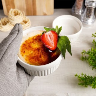 Ceramiczna kokilka do zapiekania foremka żaroodporna miseczka 9,5 cm 2 sztuki