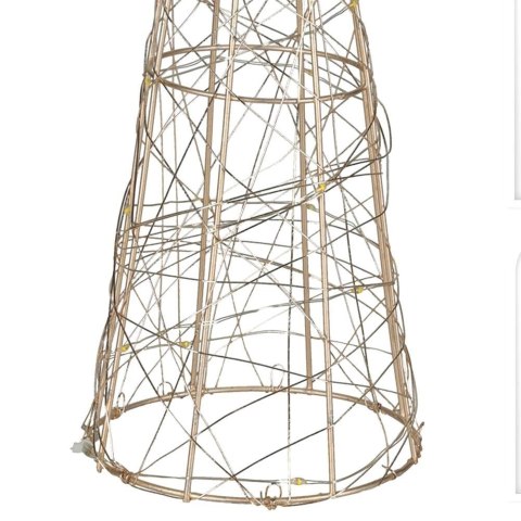 Choinka świecąca stożek złota 20 LED 40 cm Choinka świecąca stożek złota 20 LED 40 cm