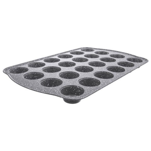 Forma do pieczenia muffinek na muffinki babeczki granitowa GRANDE na 24 szt 42x26 cm Forma do pieczenia muffinek na muffinki babeczki granitowa GRANDE na 24 szt 42x26 cm