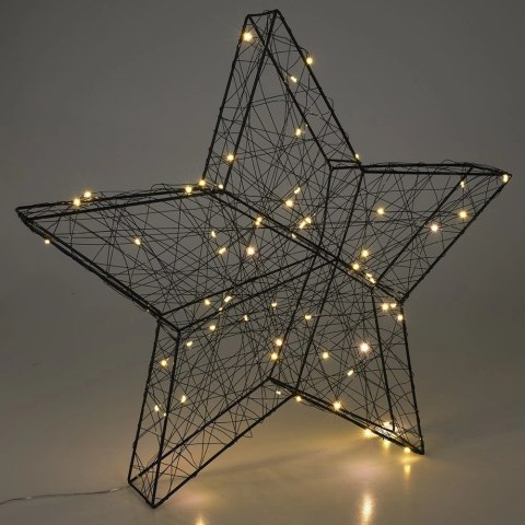 Gwiazda świecąca czarna 60 LED 50 cm Gwiazda świecąca czarna 60 LED 50 cm