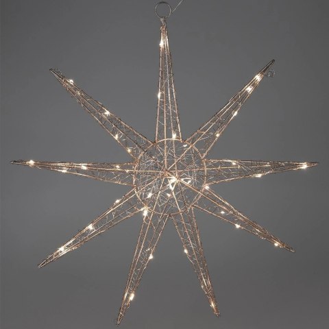 Gwiazda świecąca złota 50 LED wisząca 50 cm Gwiazda świecąca złota 50 LED wisząca 50 cm