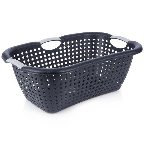 Kosz na pranie plastikowy czarny 26 l Kosz na pranie plastikowy czarny 26 l