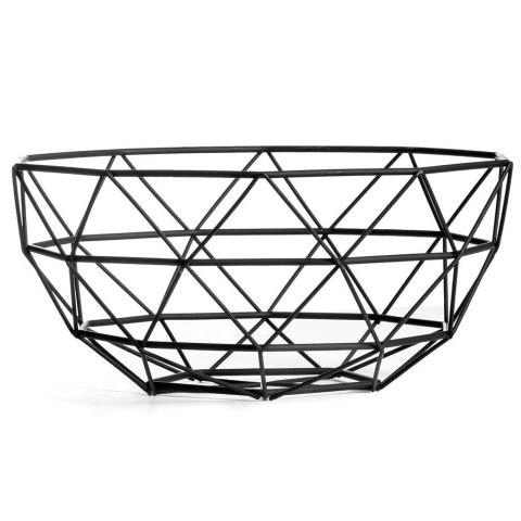 Koszyk na owoce i warzywa geometryczny metalowy czarny kosz patera miska Koszyk na owoce i warzywa geometryczny metalowy czarny kosz patera miska
